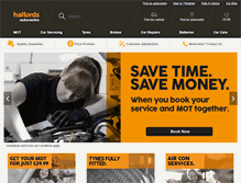 Tablet Screenshot of halfordsautocentres.com